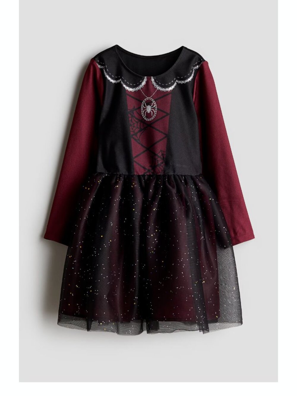 H&M Girls Tulle Halloween Black Dance Dress